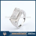 Manufacturer Micro pave setting 925 silver diamond ring